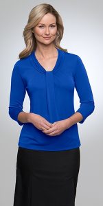 City Collection Pippa Knit 3/4 Sleeve Ladies Blouse